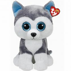 PELUCHE TY BEANIE BOOS - SLUSH HUSKY GRIS LARGE 16